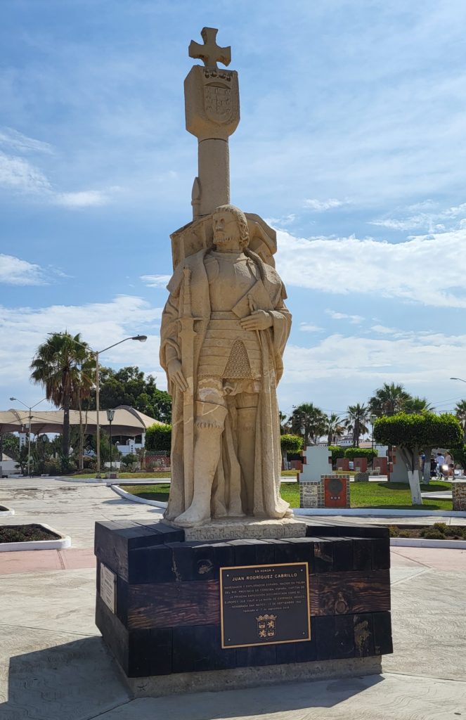 A monument to the explorer Juan Cabrillo