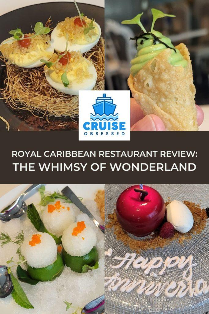 Royal Caribbean Restaurant Review: The Whimsy of Wonderland