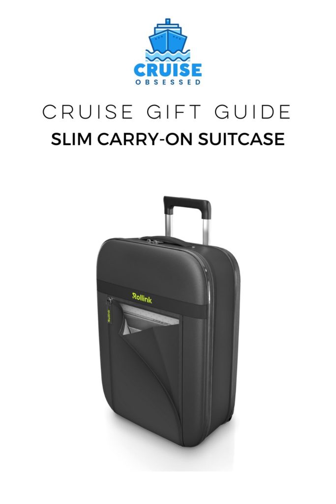 Cruise Gift Guide Best Gifts for Cruise Lovers Slim Carry On Suitcase by cruiseobsessed.com